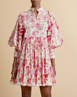 Cotton Slub Shift Dress - Daisy Garden