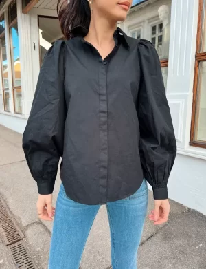 YAS - Polly Shirt - Black