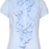 SAINT TROPEZ-TILLI SHIRT - LYSBLÅ