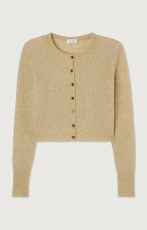 AMERICAN VITAGE - Razpark Cardigan Multichine - SAND