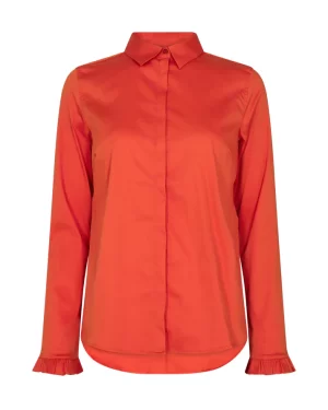 Mos Mosh - Mattie flip shirt - Burnt ochre