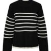 YAS - ALMA STRIKKET GENSER - BLACK