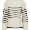 YAS - ALMA STRIKKET GENSER - WHITE
