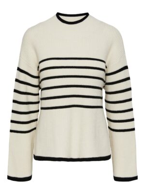 YAS - ALMA STRIKKET GENSER - WHITE