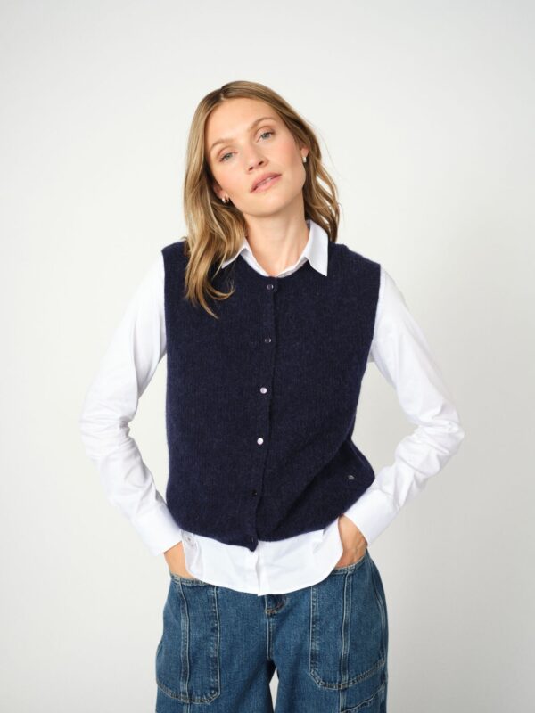 Mos Mosh - Almine Thora knit vest - Navy