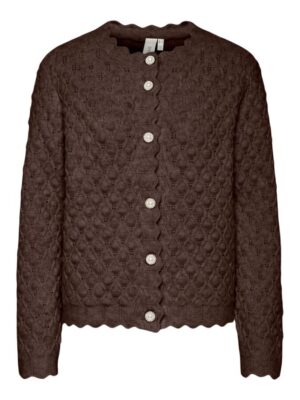 Alternative view of YAS BUBBLE STRIKKET CARDIGAN