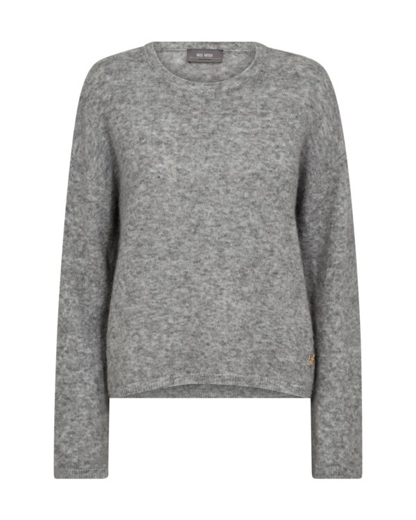 Mos Mosh -  Q - Neck Knit - Grå