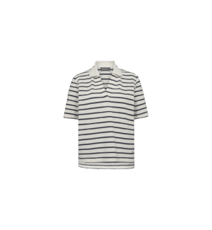 Mos mosh milena stripe polo tee