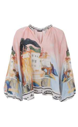 Black Colour - Bluse - Riviera - Rose