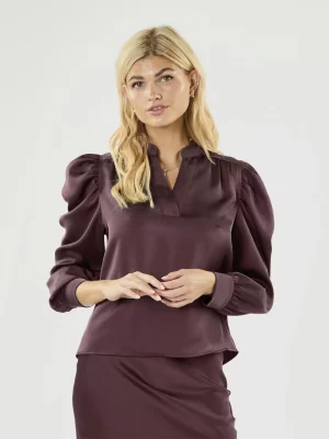 Neo Noir -Rosslyn Heavy Sateen Blouse