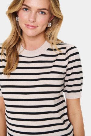 Alternative view of Saint Tropez  - MilaSZ Striped Pullover