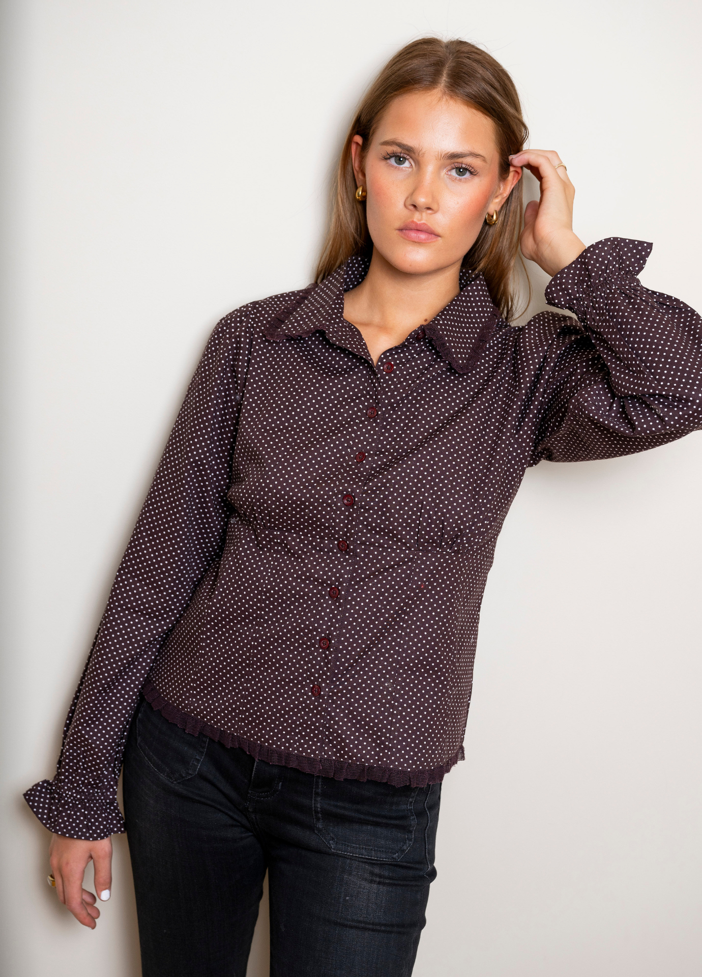 Missmaya  - Live Blouse Cocoa Poplin - Bilde 2