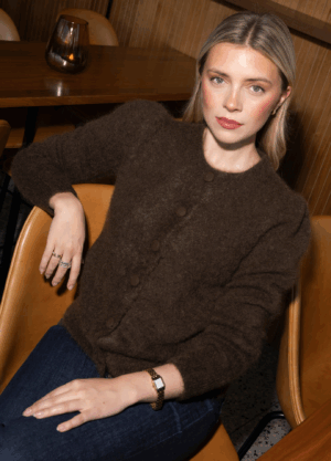 Missmaya  - Mohair Cardigan - Mocha