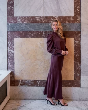 Alternative view of Neo Noir -Rosslyn Heavy Sateen Blouse