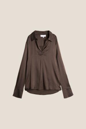 Alternative view of Line of oslo  - Vivian Bluse - Brown