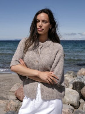 Alternative view of Neo noir - Benuta fluffy knit cardigan - sand