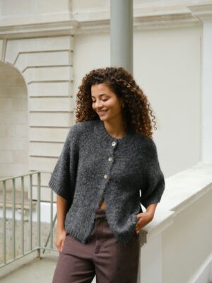 Alternative view of Neo Noir - Benuta Fluffy Knit Cardigan