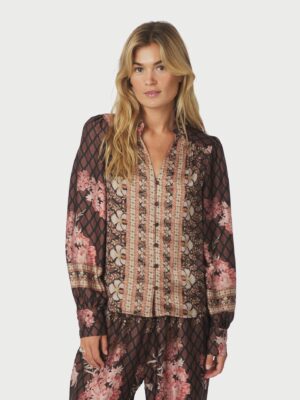 Neo Noir - Massima Botanical Border Blouse