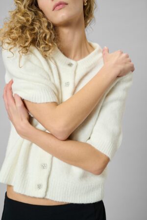 Alternative view of MEW - Ellie Knit Cardigan -Whit