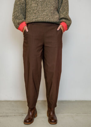 Black Color - BEVERLY barrel pant