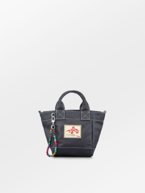 Solid Coated Gabby Bag Navy