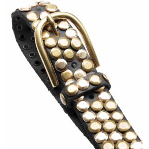 jeans belte black brass