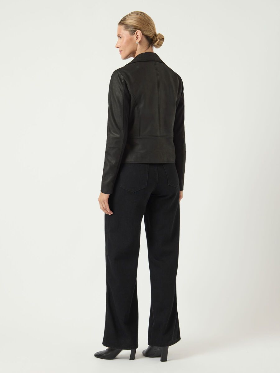 SOPHIE LEATHER JACKET Black - Bilde 4