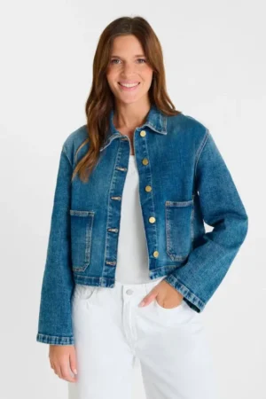 Alternative view of AKSEL JEANS JACKET BLUE