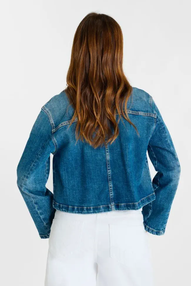 AKSEL JEANS JACKET BLUE - Bilde 3