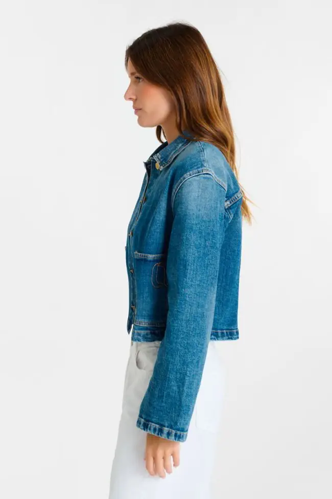 AKSEL JEANS JACKET BLUE - Bilde 5