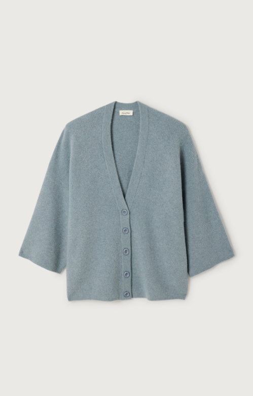CARDIGAN LYSBLÅ