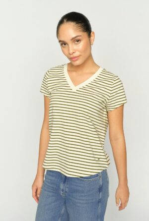 KALA STRIPE TEE OLIVEN