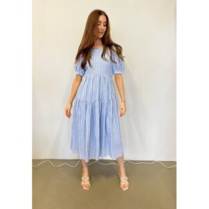 MS KAJA DRESS BLÅ