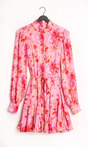 SIENNA SATIN DRESS -PINK