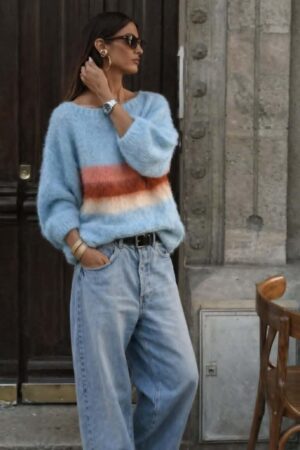 ONE SIZE GENSER - LYSBLÅ