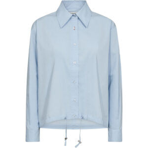 TRW-Petra drawstring shirt - LYS BLÅ