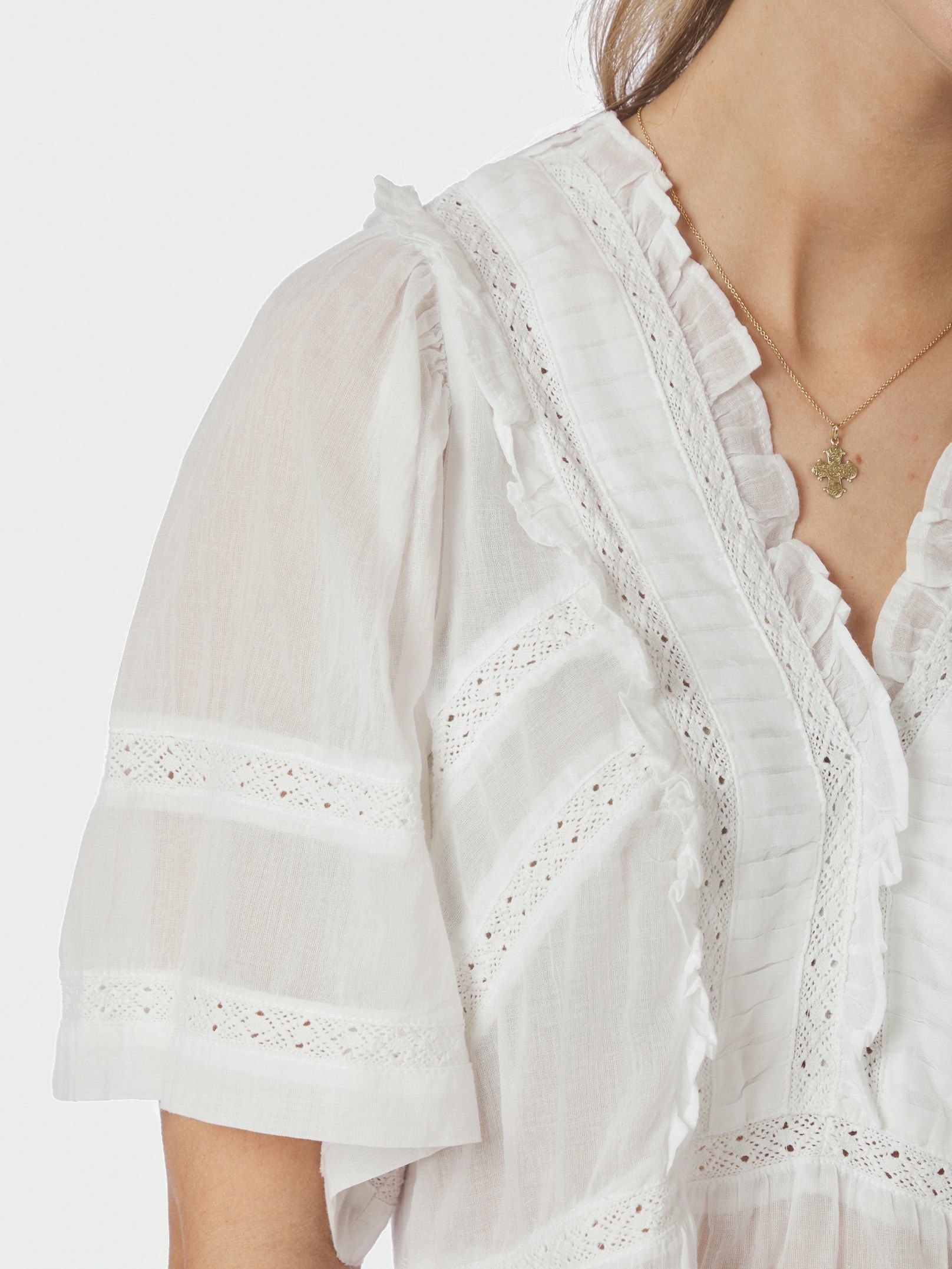 Evienne voile top white - Bilde 3