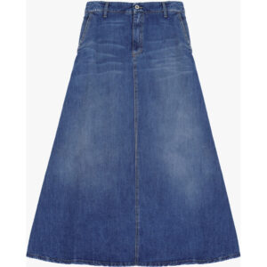 SKIRT A-SHAPE LIGHT DENIM