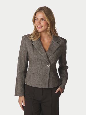 Valia Herringbone S Blazer
