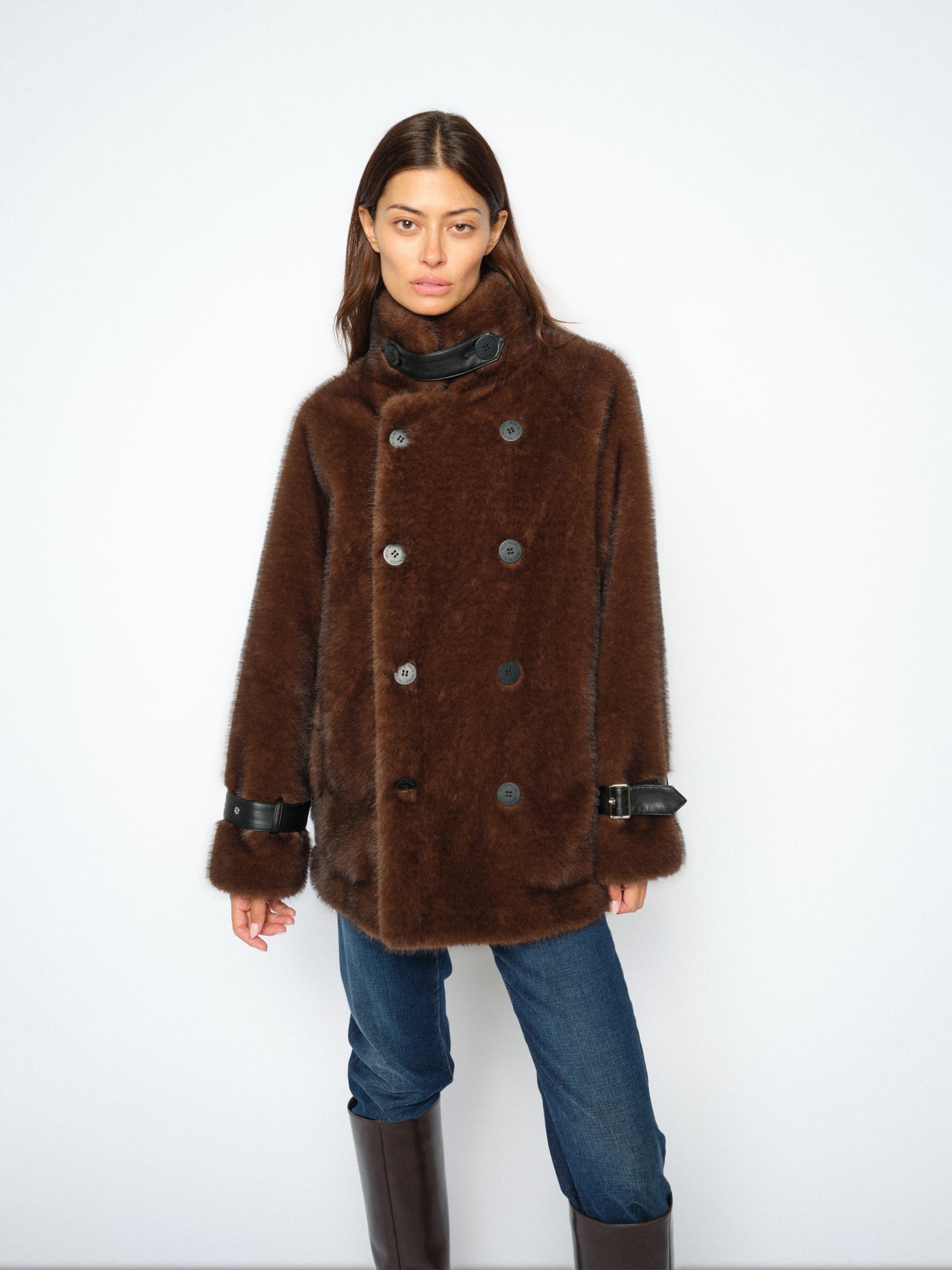 Nanette Faux Fur Jacket - Bilde 7