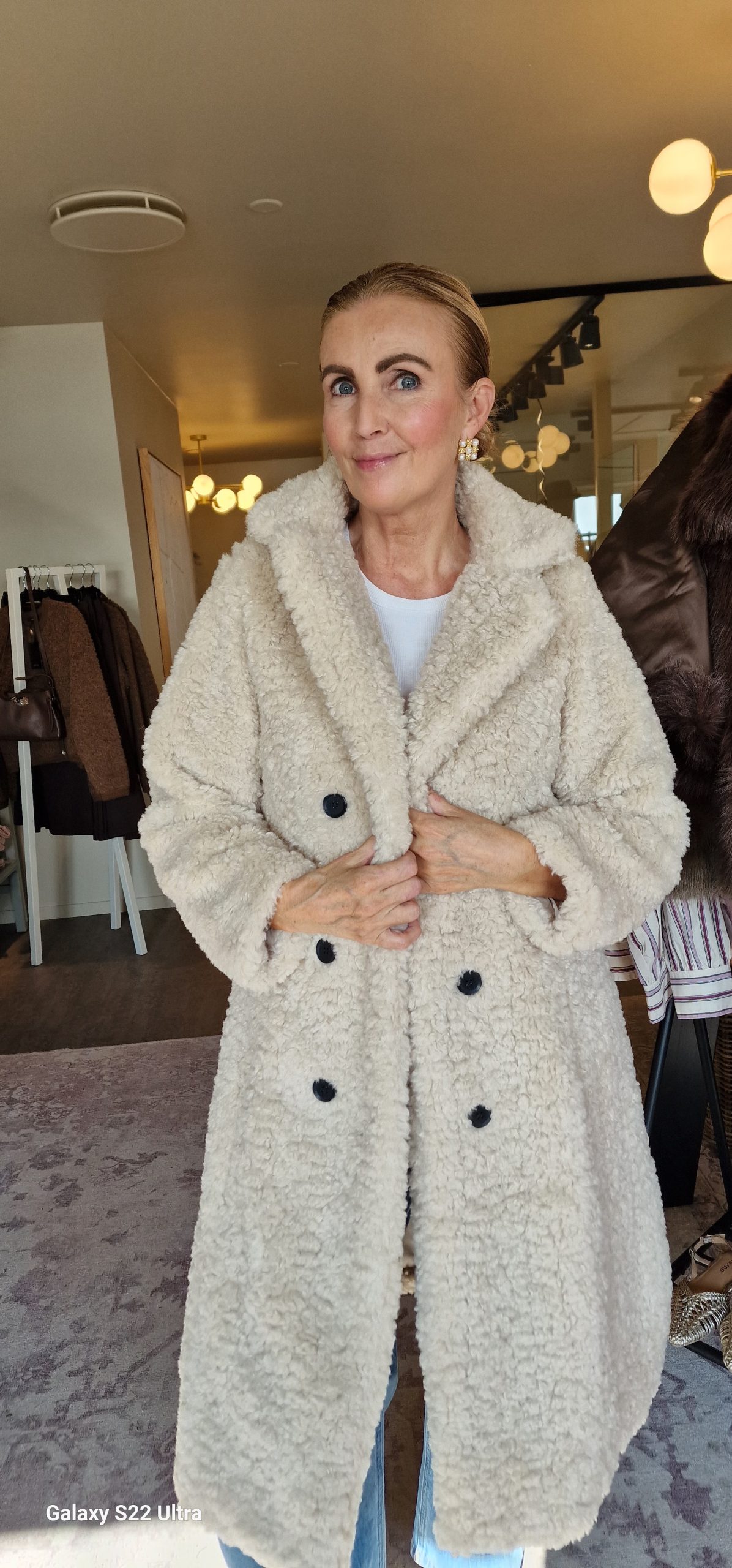CURLY FUR LONG JACKET