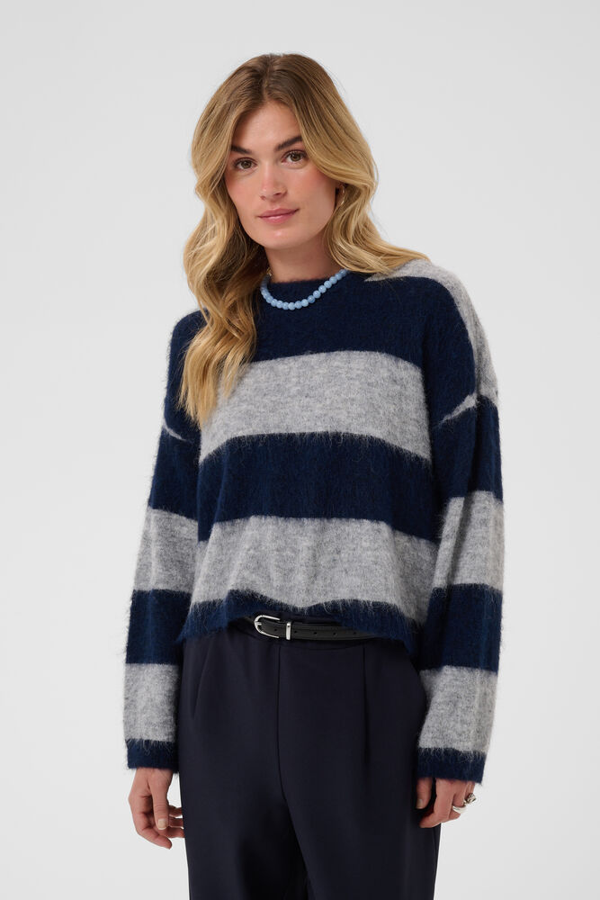 TAYZIE PULLOVER BLÅ STRIPER