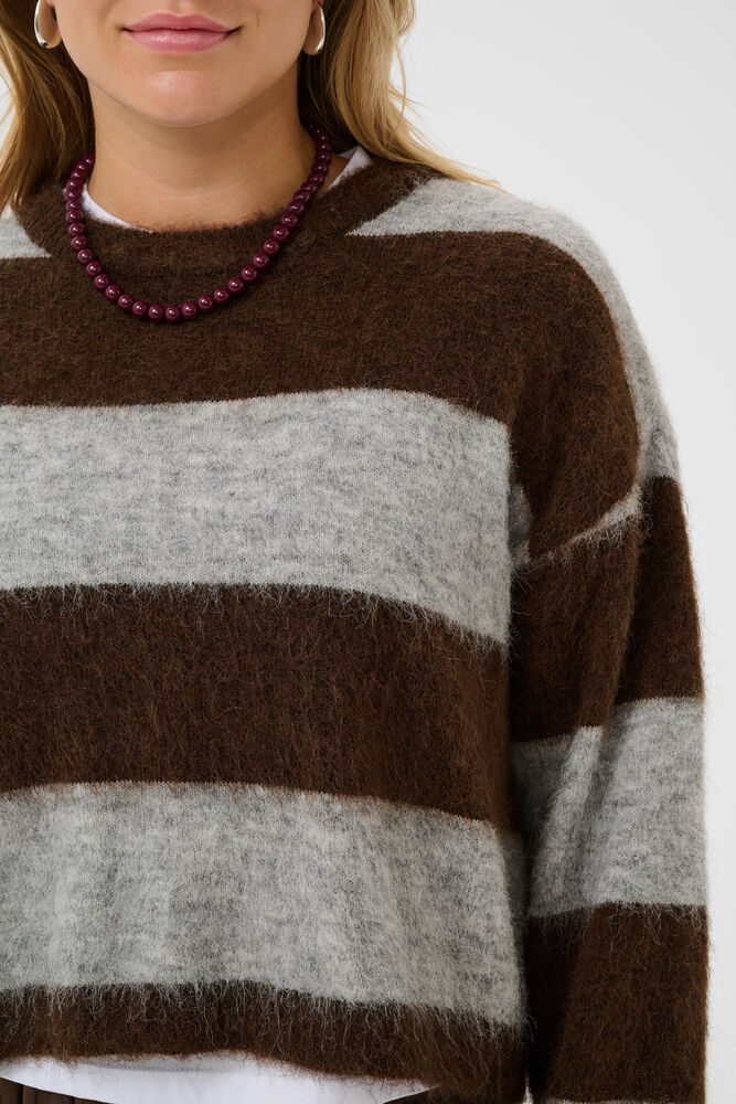 TAYZIE PULLOVER BRUNE STRIPER - Bilde 6
