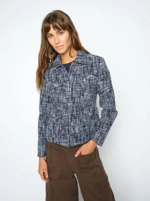 FIONE LEONI JAKKE NAVY