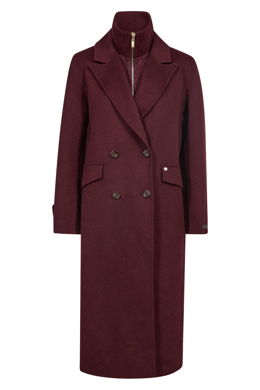 ALVA LOISA MOCK NECK COAT POERT ROYALE - Bilde 3