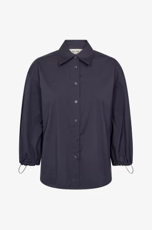 VINITA 3/4 SHIRT  MØRKEBLÅ