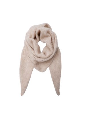 DELL KNITTED MINI SCARF NATURAL