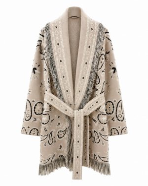 Long Fringed Paisley Jacket