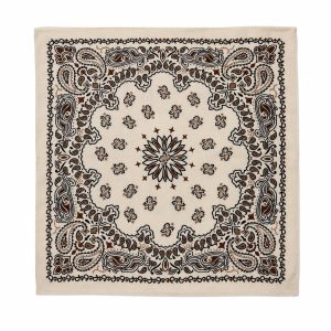 Large Paisley Scarf offwhite