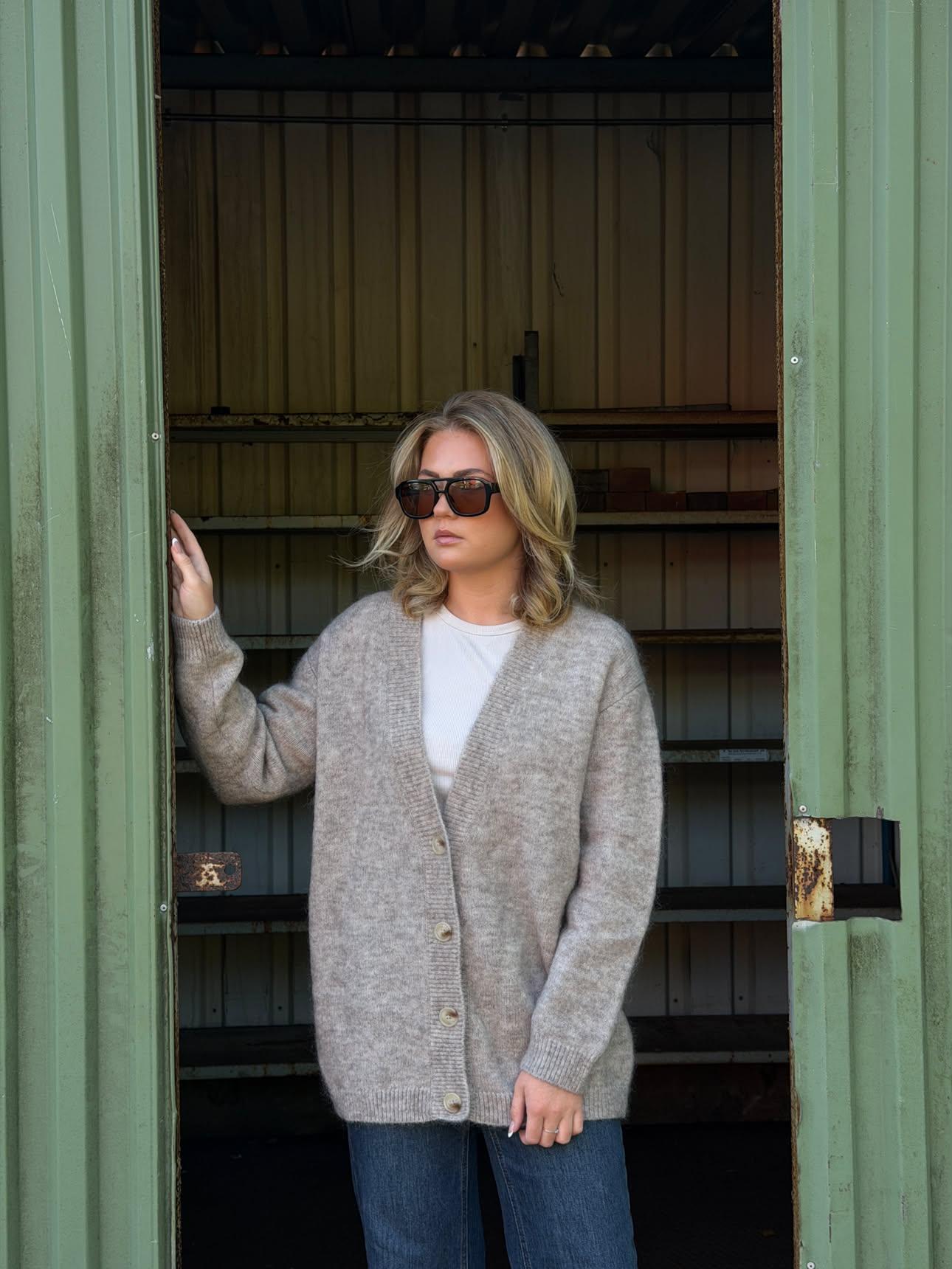 Caroline long cardigan - Walnut - Bilde 2